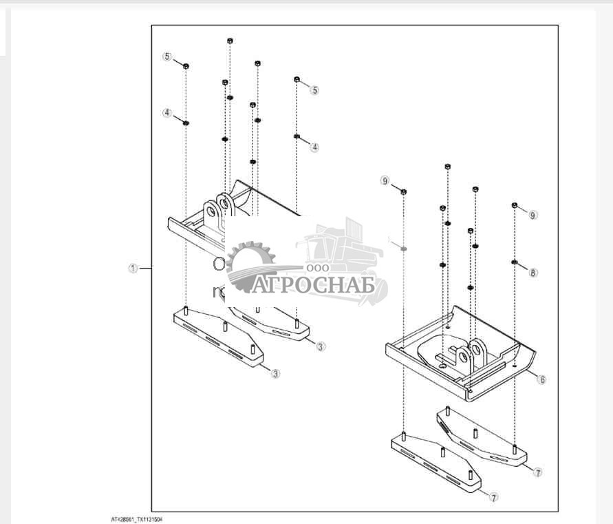 Комплект дорожных накладок стабилизаторов 
